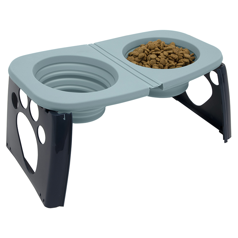 Elevated Collapsible Travel Bowls